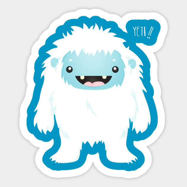Yeti !! Yeti Sticker TeePublic